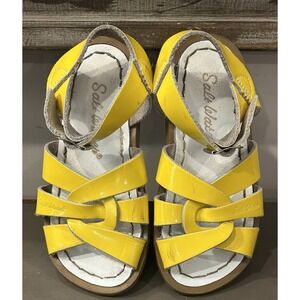 Salt Water Sandals Yellow Leather Girls Size 8 Classic‎ Sandals